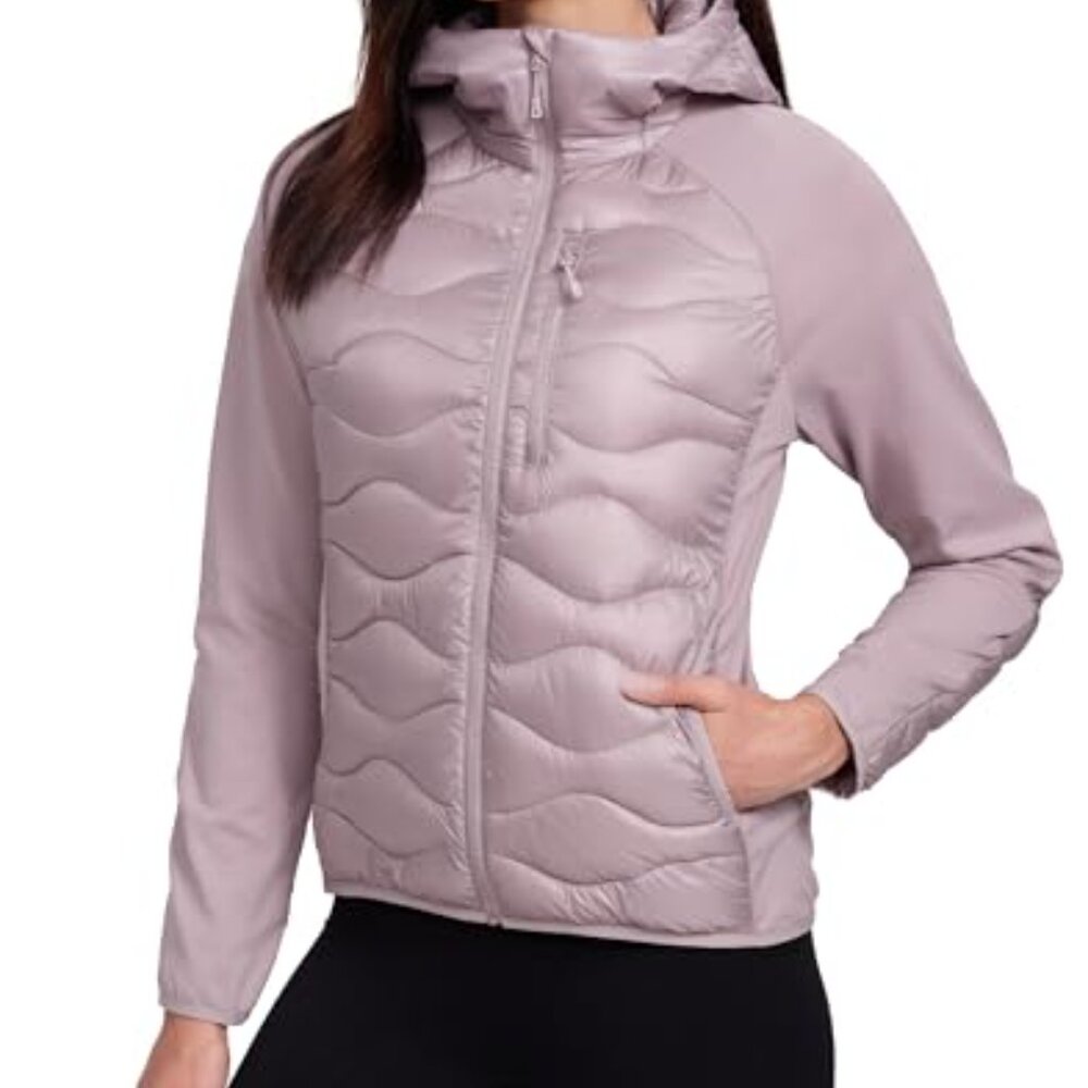 Lightweight Insulated Running Jacket Packable Wat… - image 2
